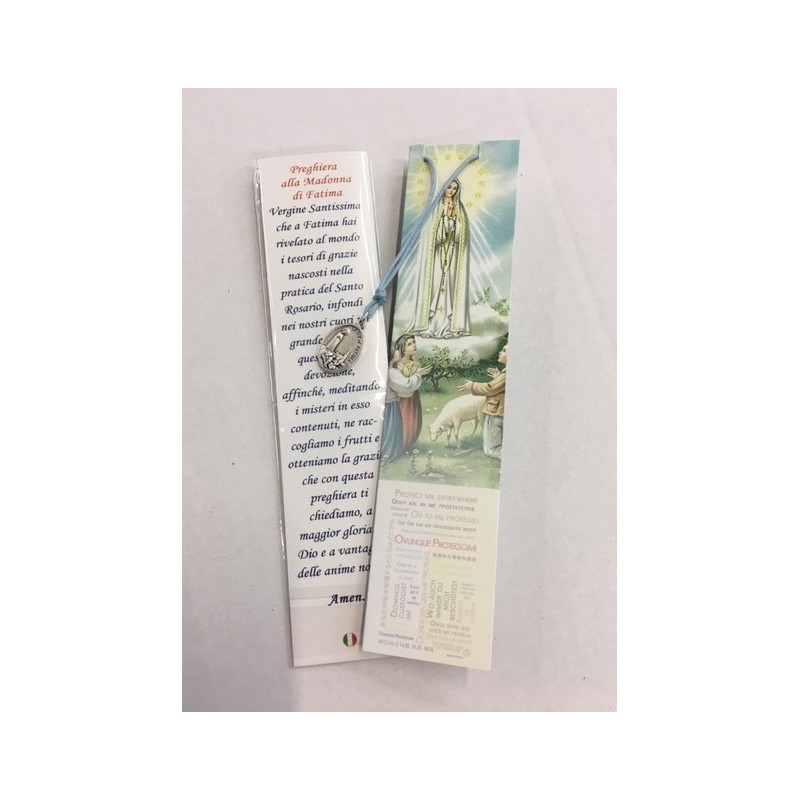 Confezione Medaglia Madonna di Fatima con laccio