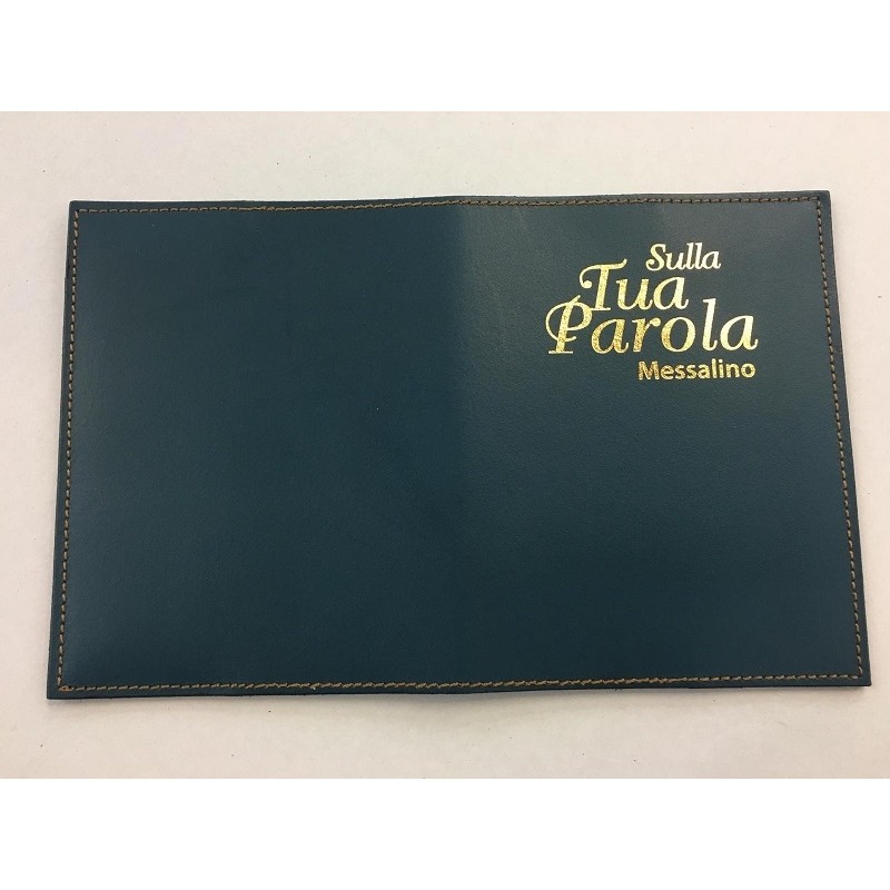 Copri Messalino in vero cuoio "Sulla Tua Parola"