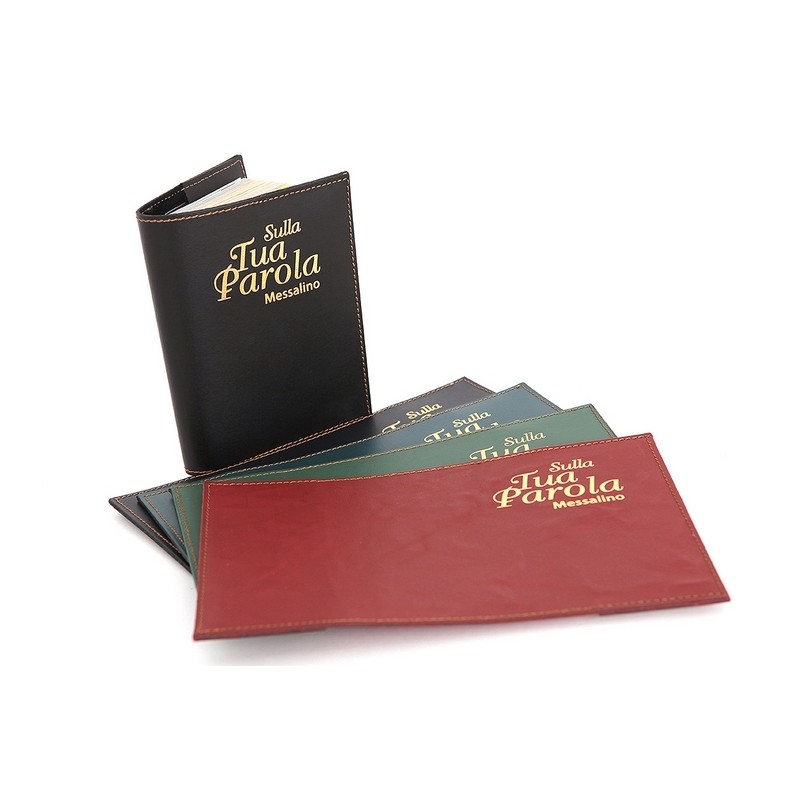Copri Messalino in vero cuoio "Sulla Tua Parola"