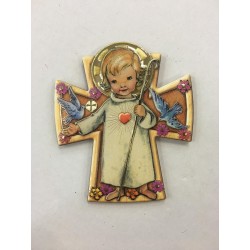 Croce quadretto Comunione/Cresima