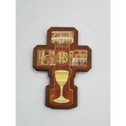 FINE SERIE 8 pezzi - Croce con simboli Comunione