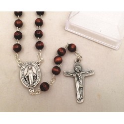 Rosario in legno con cofanetto