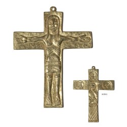 Croce Neocatecumenale in ottone cm. 15x12