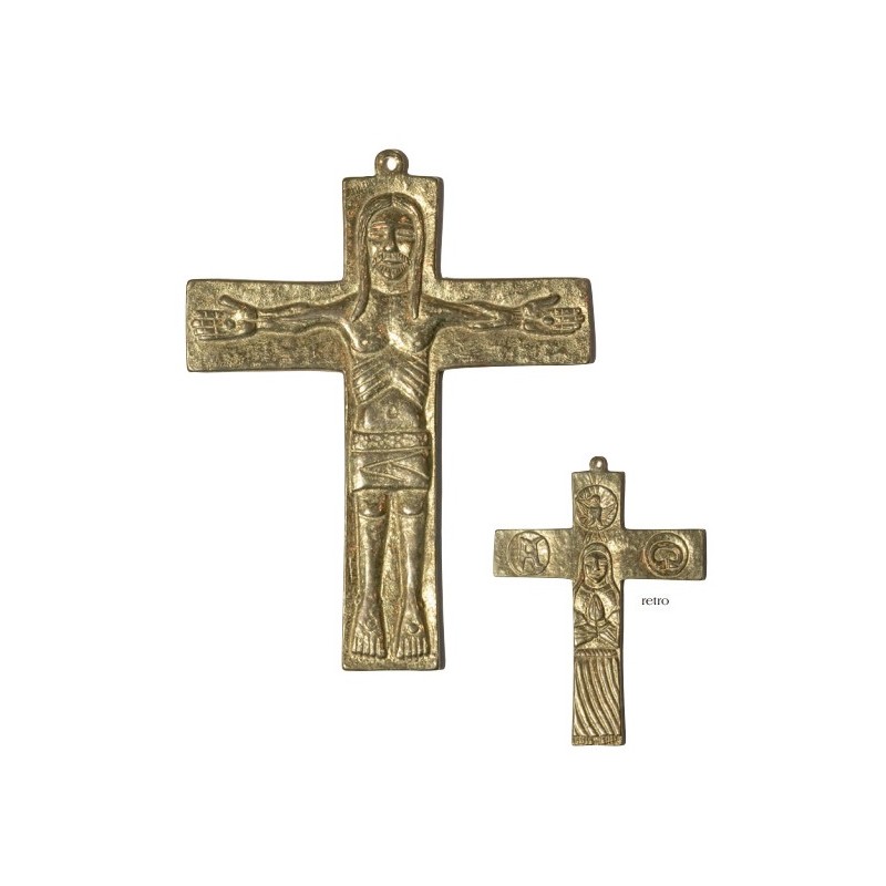 Croce Neocatecumenale in ottone cm. 15x12