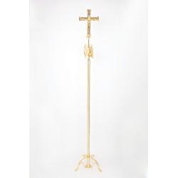 Croce Neocatecumenale MERKABÀ in ottone con doratura 24k