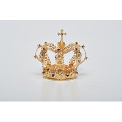 Corona Imperiale Ø 10 in ottone dorato 24k