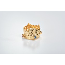 Minicorona Reale Ø 3 in ottone dorato 24k