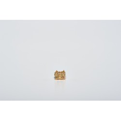 Minicorona Reale Ø 3 in ottone dorato 24k