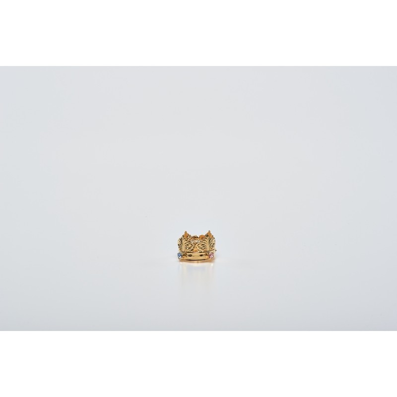 Minicorona Reale Ø 3 in ottone dorato 24k