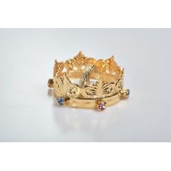 Minicorona Reale Ø 5 in ottone dorato 24k