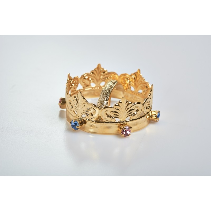 Minicorona Reale Ø 5 in ottone dorato 24k
