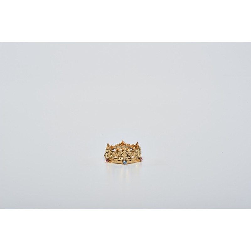 Minicorona Reale Ø 5 in ottone dorato 24k