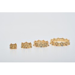 Minicorona Reale Ø 5 in ottone dorato 24k