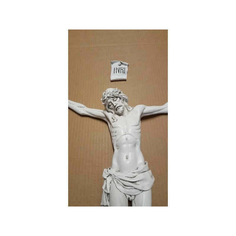 Corpo cm. 45 resina finitura carrara