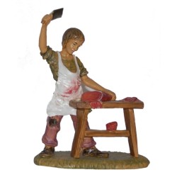 Pastore con banco macelleria cm. 20