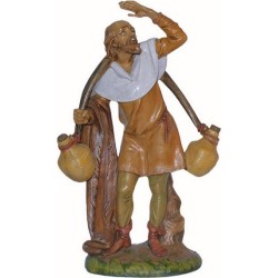 Pastore con anfore sulle spalle cm. 30