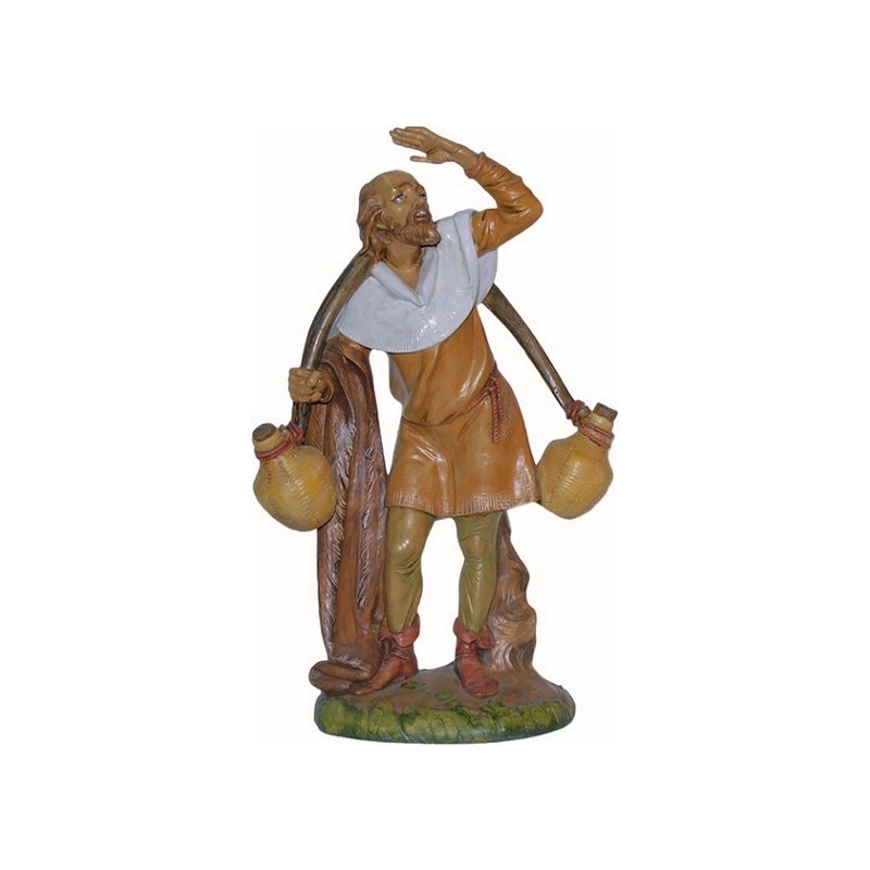 Pastore con anfore sulle spalle cm. 30