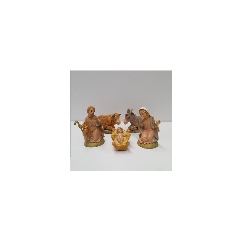 Natività 5 pezzi in pvc cm. 7,5