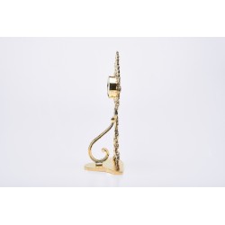 Reliquiario in bronzo dorato alt. cm. 32