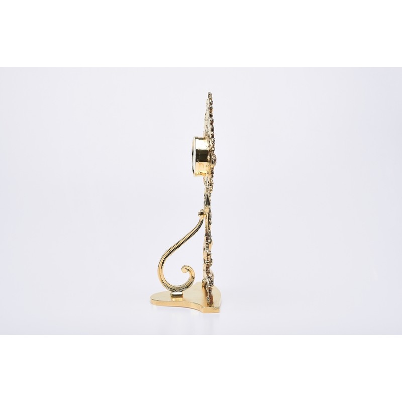 Reliquiario in bronzo dorato alt. cm. 32