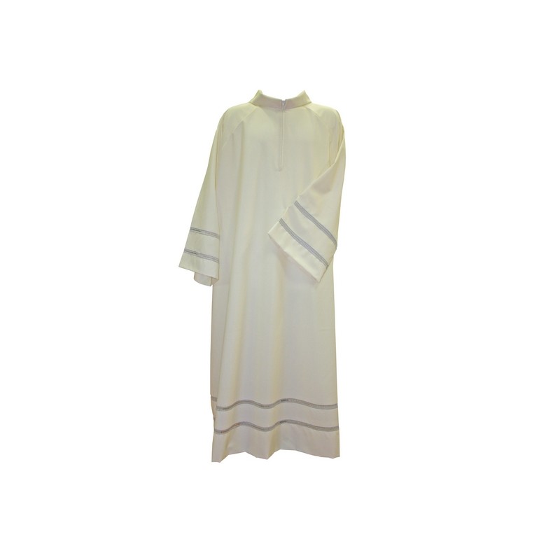 Camice avorio manica raglan con gigliuccio misto cotone