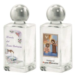 Bottiglietta in vetro ricordo Santo Battesimo