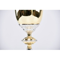 Calice barocco bicolore cm. 22