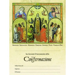 Pergamena Confermazione con oro