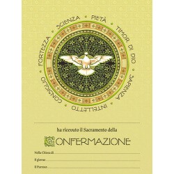 Pergamena Confermazione con oro