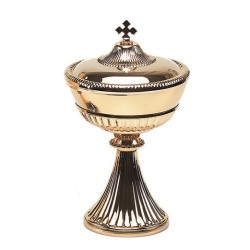 Pisside Impero interamente dorata cm. 20