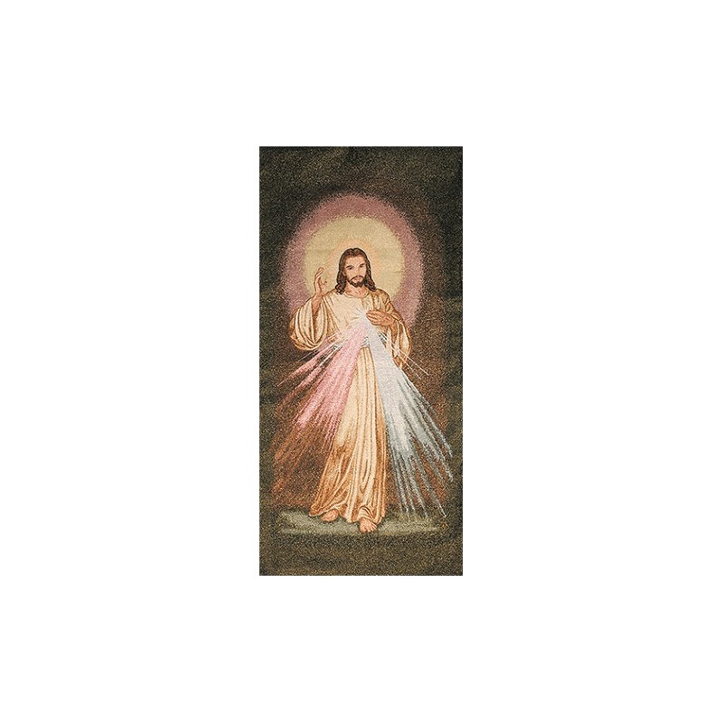 Copriambone ricamo a telaio Misericordioso