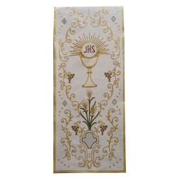 Copriambone ricamo a telaio calice JHS