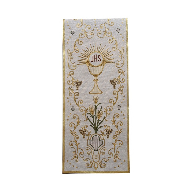 Copriambone ricamo a telaio calice JHS