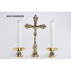 Coppia Candelieri semplice bossolo cm. 4