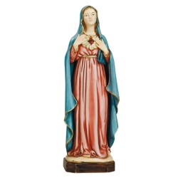 Sacro Cuore di Maria in resina cm. 22