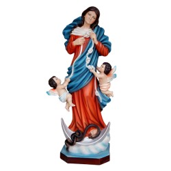 Maria che scioglie i nodi in resina cm. 60