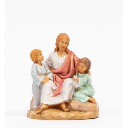 Cristo con bambini (sinite parvulos) cm. 12