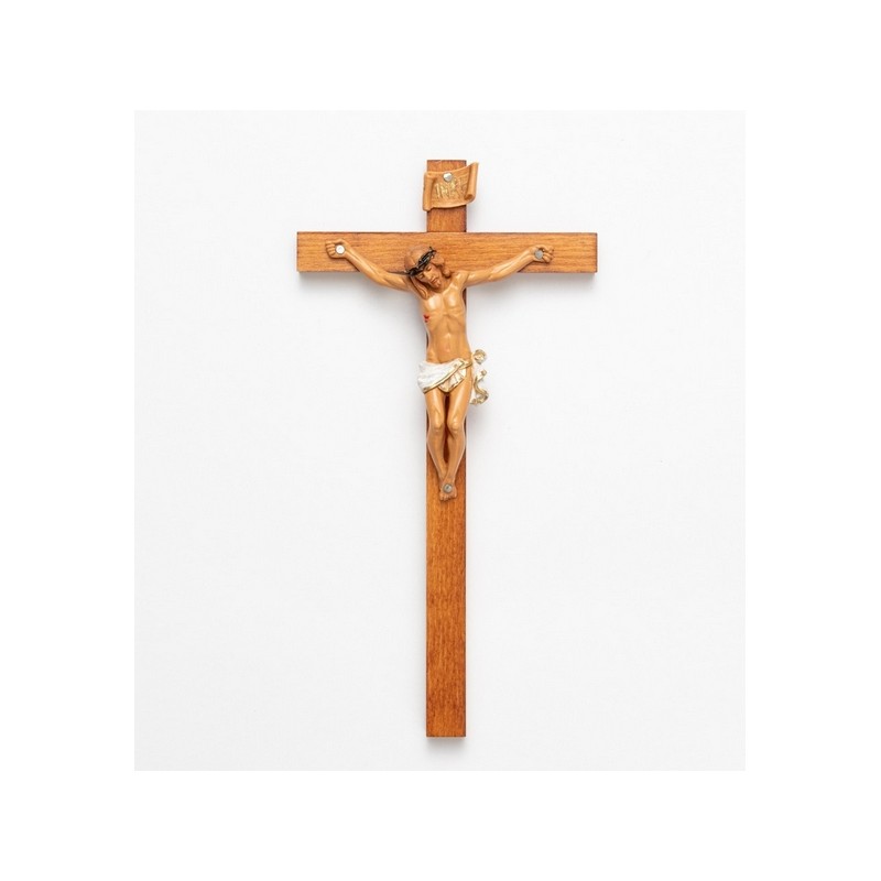 Croce legno corpo pvc cm. 23