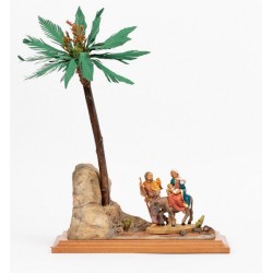 Scena fuga in Egitto con personaggi cm. 12