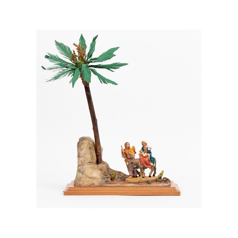 Scena fuga in Egitto con personaggi cm. 12