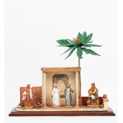 Scena nozze di cana con personaggi cm. 12