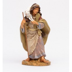 Pastore con pecora in spalla cm 45