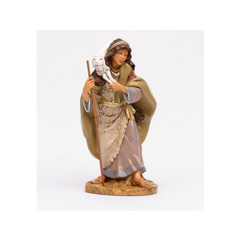 Pastore con pecora in spalla cm 45