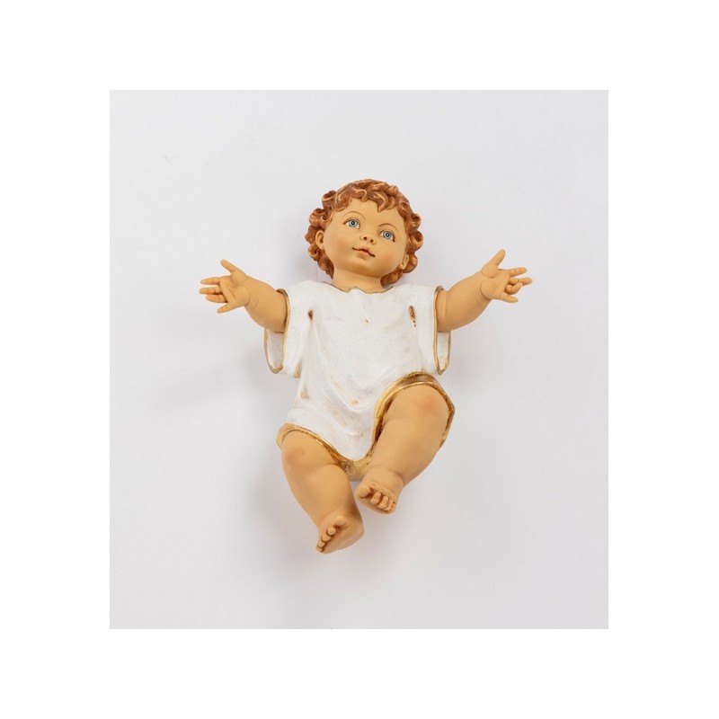 Gesù Bambino con veste per presepio cm. 125