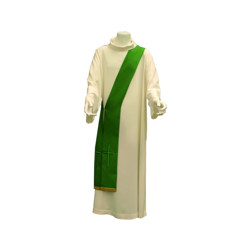 Stola diaconale ricamo croce