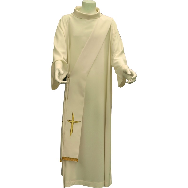 Stola diaconale ricamo croce