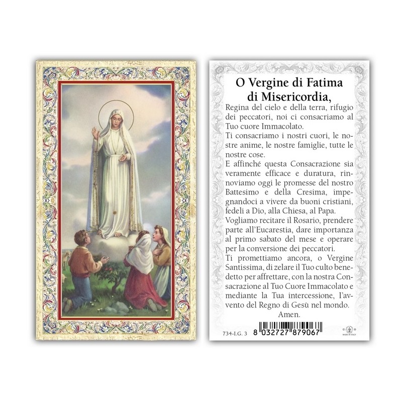 Immagini oro a caldo (100 pz) con preghiera sul retro