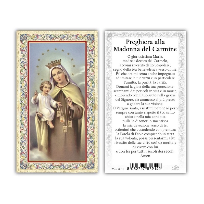 Immagini oro a caldo (100 pz) con preghiera sul retro