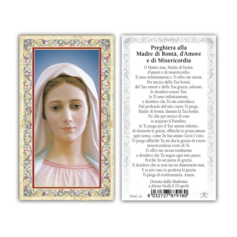 Immagini oro a caldo (100 pz) con preghiera sul retro