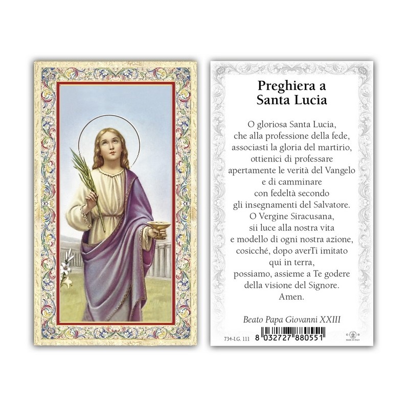 Immagini oro a caldo (100 pz) con preghiera sul retro